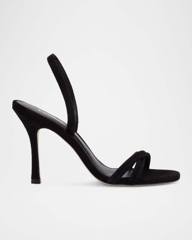 Annie Suede Crisscross Halter Sandals